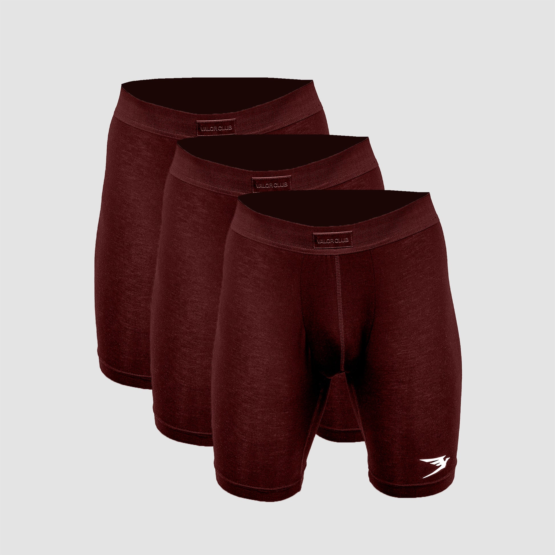 Dark Red Versatile Boxers 3-pack